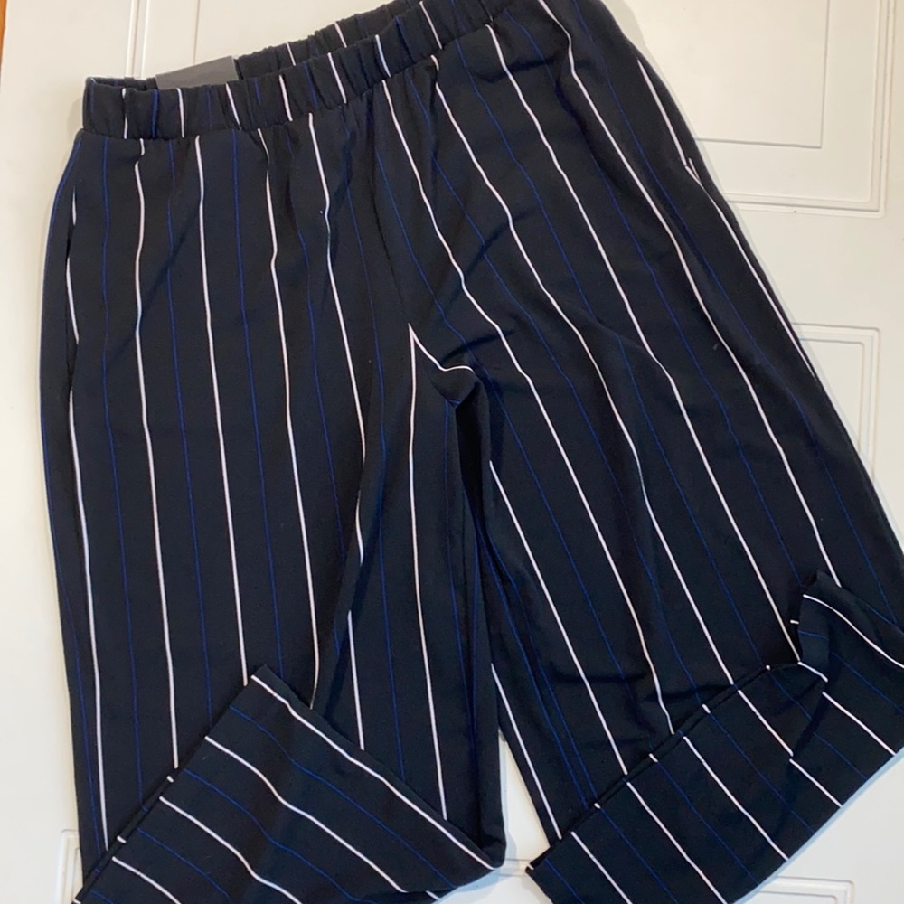 NWT Banana Republic Wide Leg‎ Pull On Crop Pants M